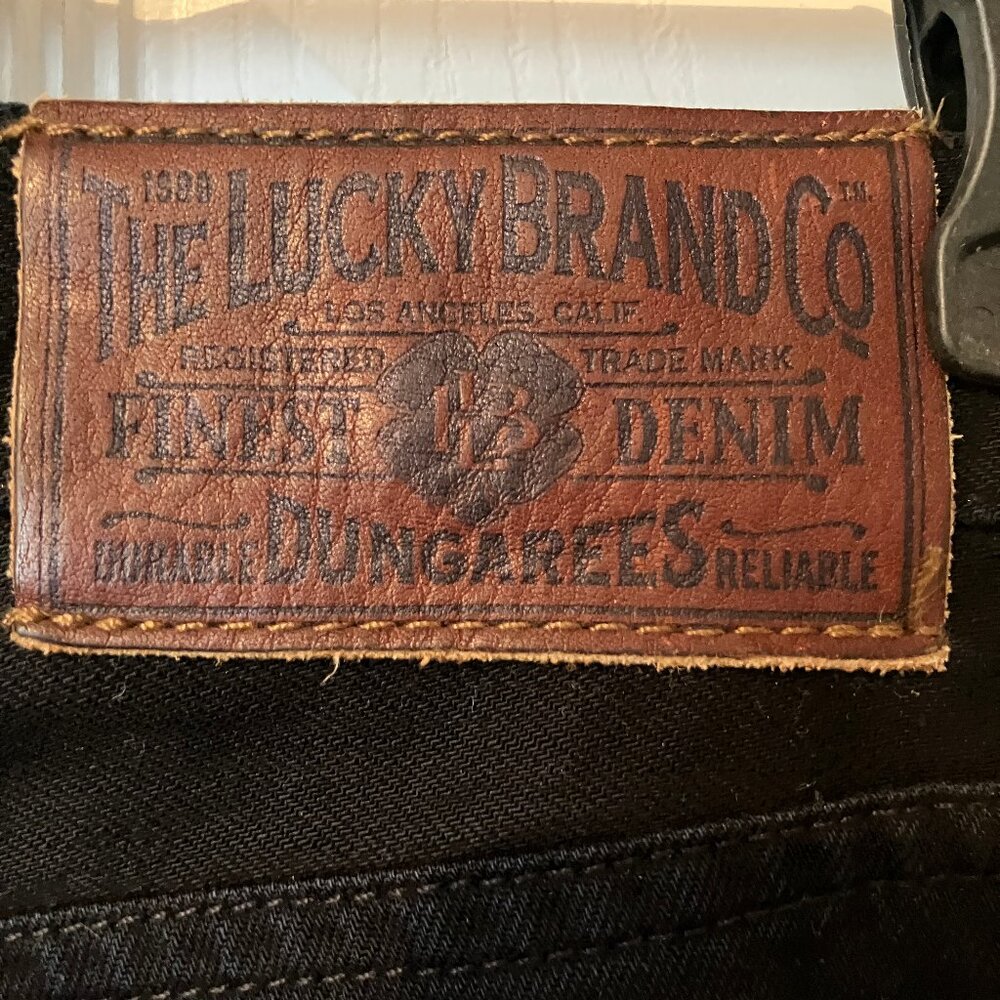 Lucky Brand Mens Jeans, Black Denim, Reg. Inseam, Made in America, Size 33 - Picture 3 of 15